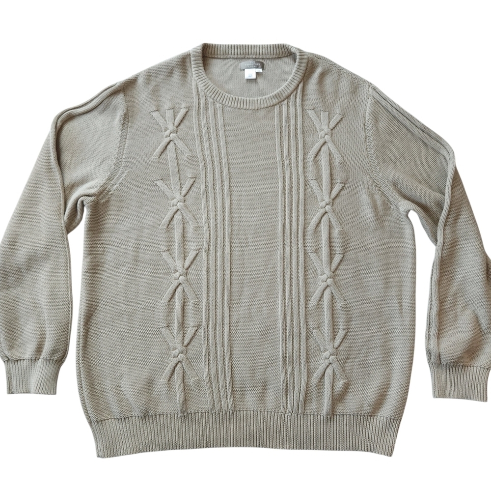 The Territory Ahead Heavyweight Cable Knit Sweater Sz XXL